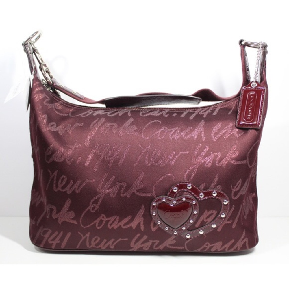 Coach Limited Edition Signature Script Hobo Bag